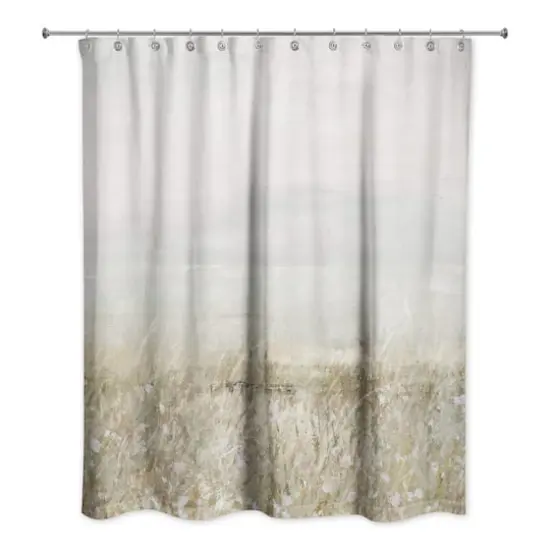 Abstract Textured Landscape 71" x 74" Shower Curtain {3}