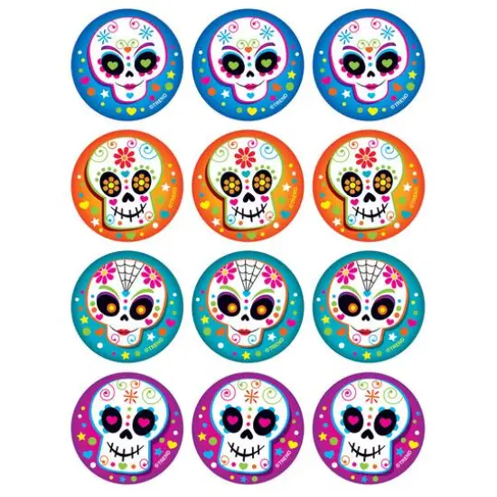 Trend Enterprises&reg; Colorful Skulls Stinky Stickers&reg;, 6 Packs of 48 {3}