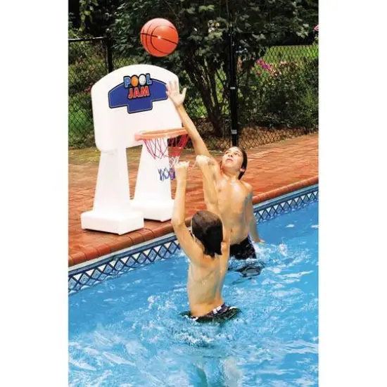 Swim Central 32.5" Pool Jam Inground Water Basketball Game {5}