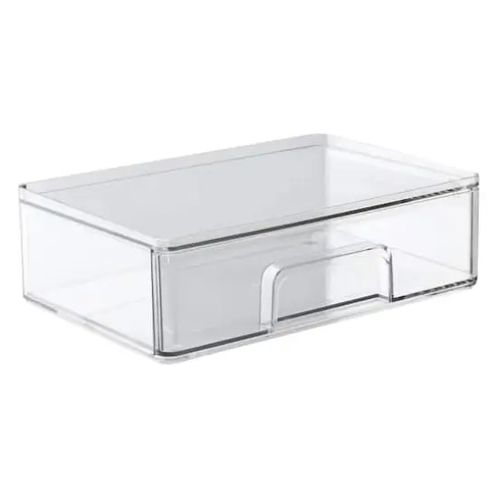 Small Clear Stacking Plastic Drawer by Simply Tidy&reg; {9}