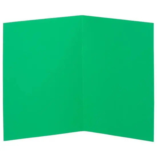 JAM Paper Green Blank Foldover Cards {6}