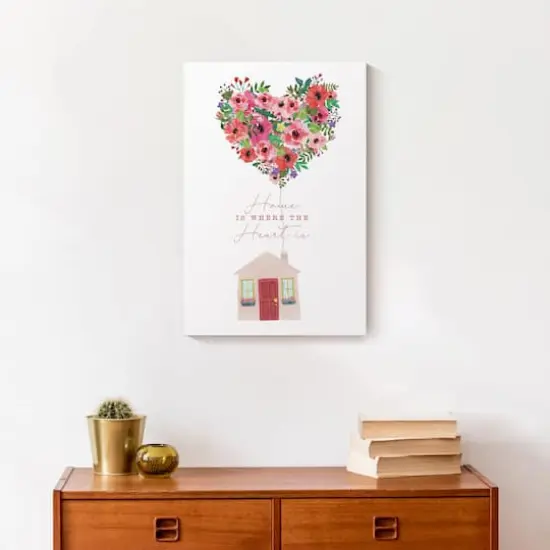 Home Is Where The Heart Is Canvas Wall Art {5}
