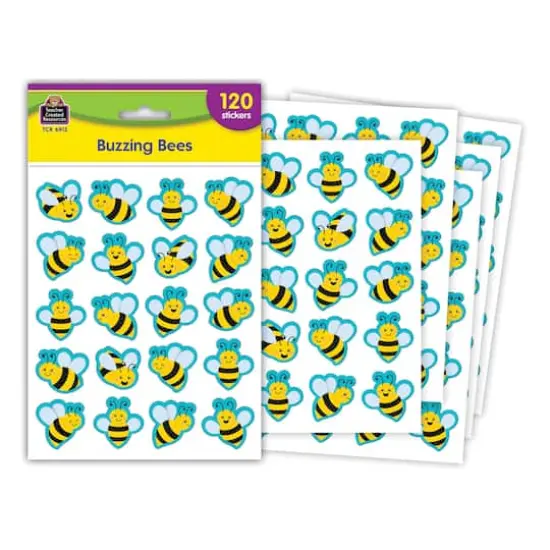 Teacher Created Resources&reg; Buzzing Bees Stickers, 120 Per Pack, 12 Packs {3}