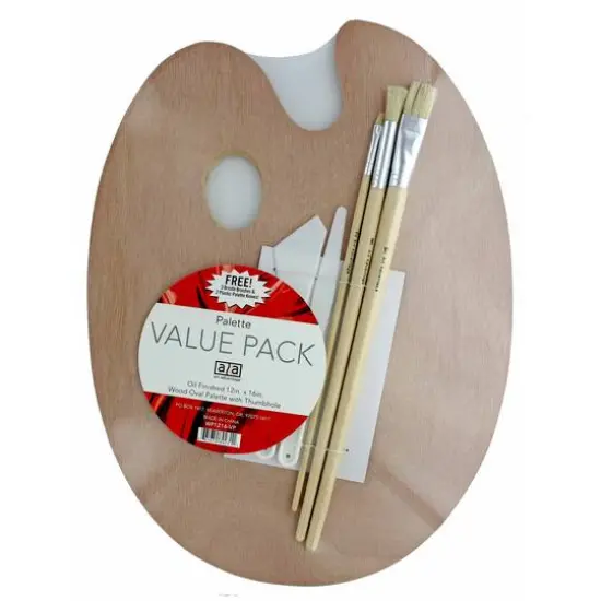 Art Advantage&reg; Wood Palette Painting Tool Set {1}