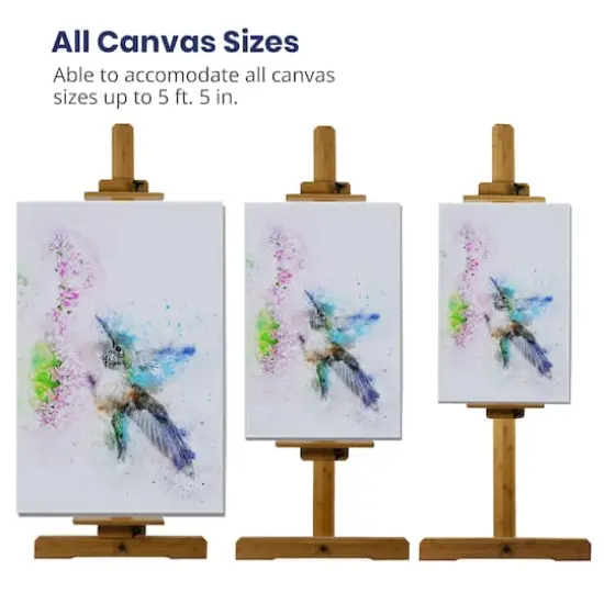 Pacific Arc Full-Size Mast Style Bamboo Studio Easel {5}