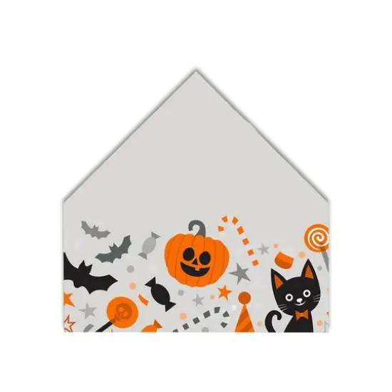 Bat Candy Cat House Shaped Canvas {1}