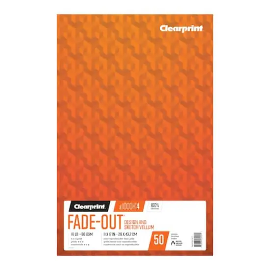 Clearprint&trade; Design Vellum Pad, 4 x 4 Grid {1}