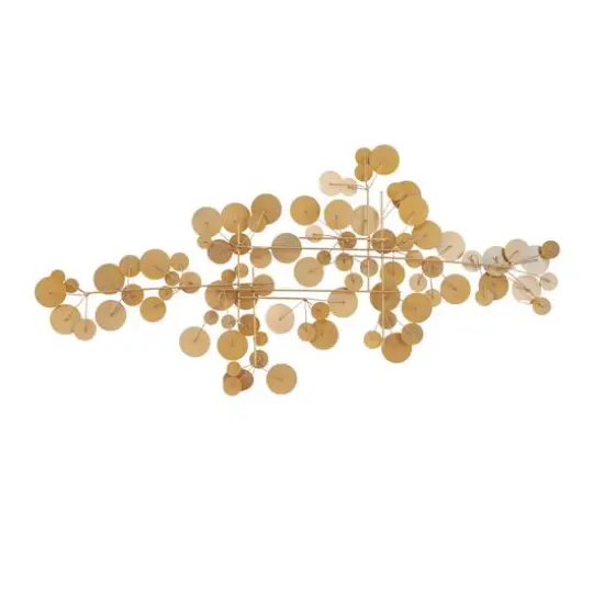 CosmoLiving by Cosmopolitan Gold Metal Contemporary Wall Decor, 31" x 61" x 2" {5}