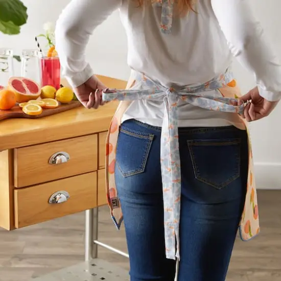 Orange Zest Printed Apron {4}