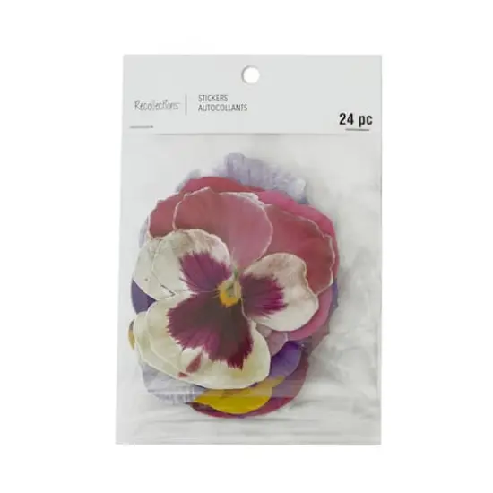 Pansy Die Cut Stickers by Recollections&trade; {4}