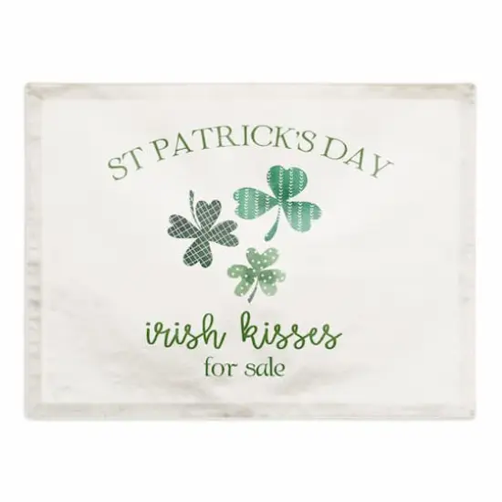 St Patricks Irish Kisses For Sale Placemat 18" x 14" Cotton Twill Placemat {1}