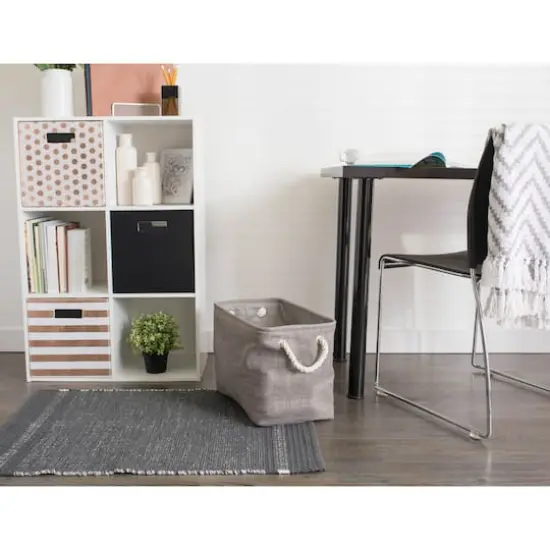 DII&reg; Medium Variegated Rectangular Bin Gray {7}