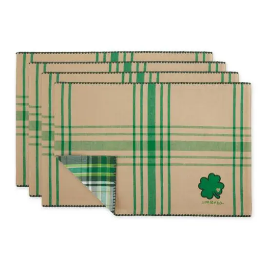 DII&reg; A Wee Bit O Luck Embroidered Placemats, 4ct. {10}