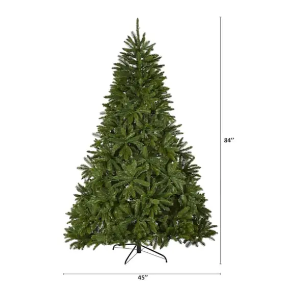 7ft. Pre-Lit Sierra Spruce Artificial Christmas Tree, Clear LED Lights {5}