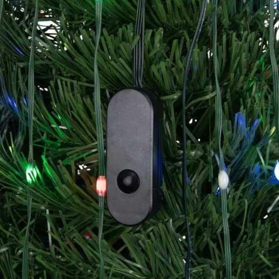 6ft. Pre-Lit Green Pop Up Artificial Outdoor Christmas Tree, Multiple Function Color-Changing Lights {6}