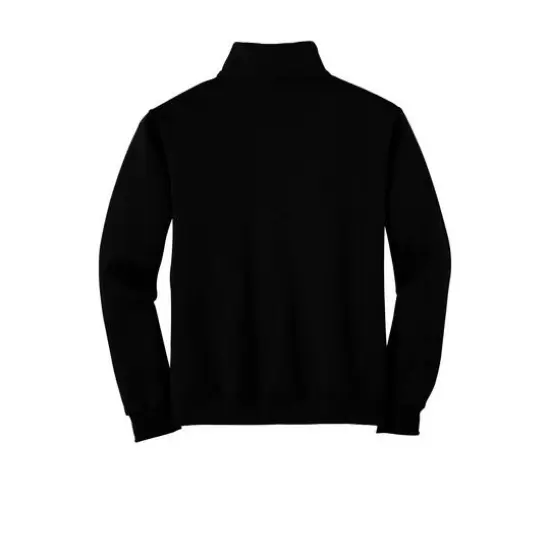 JERZEES&reg; NuBlend&reg; 1/4-Zip Cadet Collar Sweatshirt Black {5}