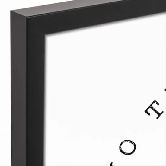 No Tricks Only Treats Black Framed Canvas Wall Art {4}