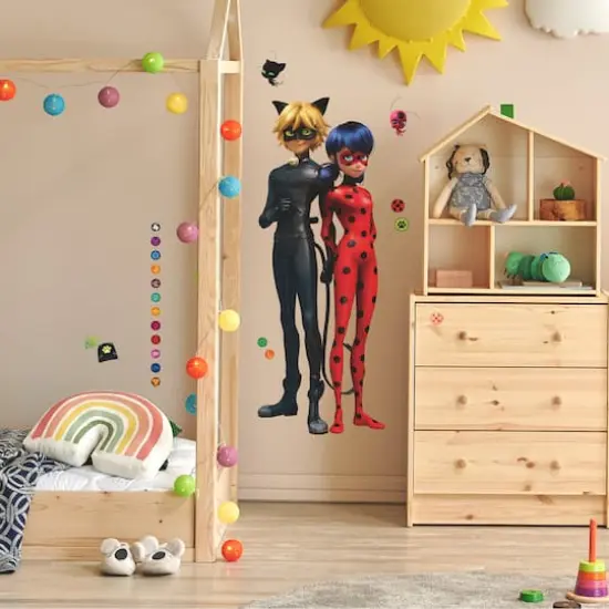 RoomMates Miraculous: Tales Of Ladybug and Cat Noir Giant Peel & Stick Wall Decals {3}