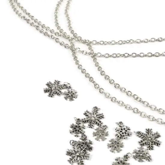 Silver Snowflake Charm Set by Bead Landing&trade; {6}
