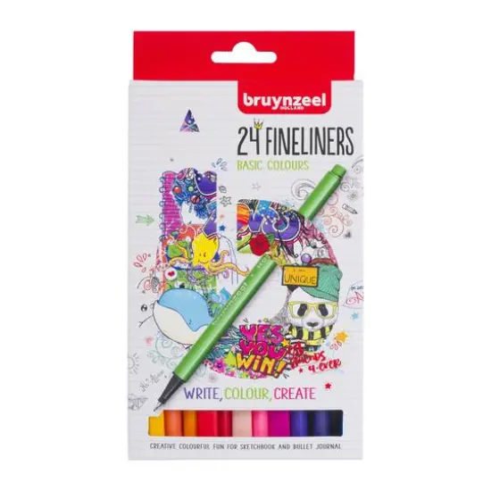 Bruynzeel Fineliner Basic Colors Pen Set {1}