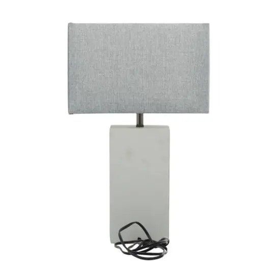 23" White Ceramic Traditional Table Lamp {12}