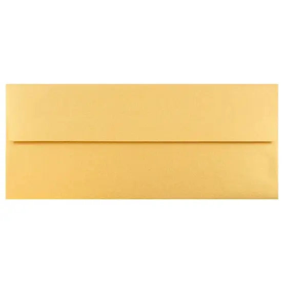 JAM Paper #10 Metallic Business Envelopes, 50ct. Gold Stardream {1}