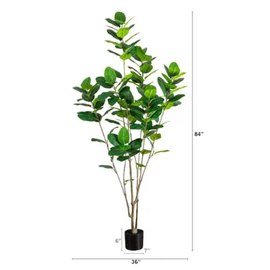 7ft. Artificial Minimalist Audrey Ficus Tree {3}