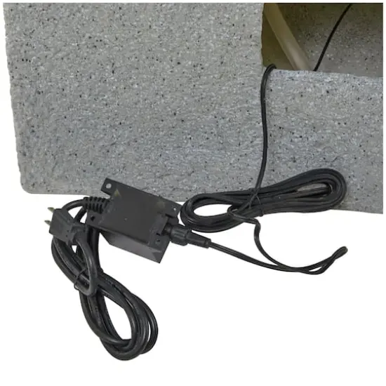 43.5" Light Gray Fiberglass 4-Tier Fountain with LED Light {5}