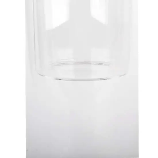 8" Clear Glass Dual Cylinder Candle Holder by Ashland&reg; {3}