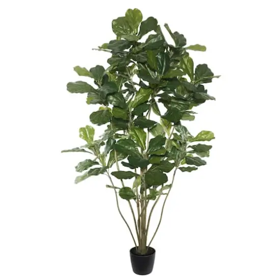 6ft. Potted Artificial Green Fiddle Tree {1}