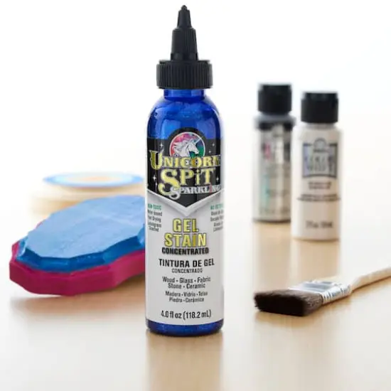 Unicorn SPiT&reg; Sparkling Gel Stain & Glaze Sapphire Swift {4}