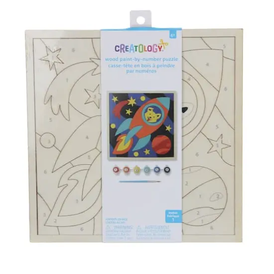 Space Wood Paint-by-Number Puzzle Kit by Creatology&trade; {5}