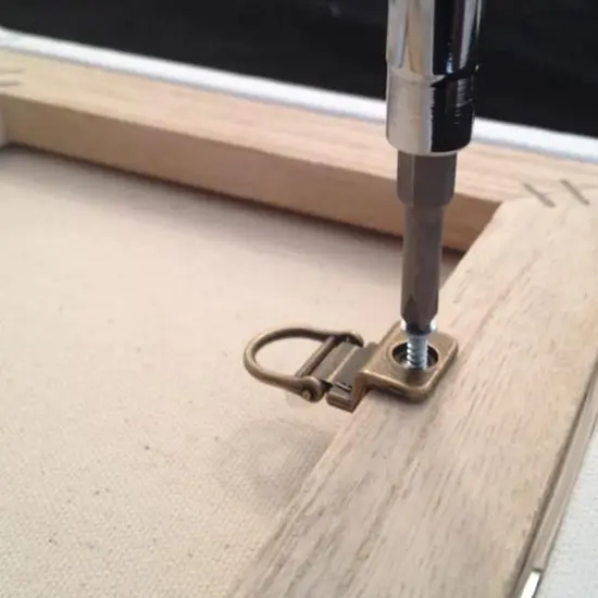 HangZ&trade; 25lb. Canvas Wire 1 Hole D Rings, 4ct. {5}