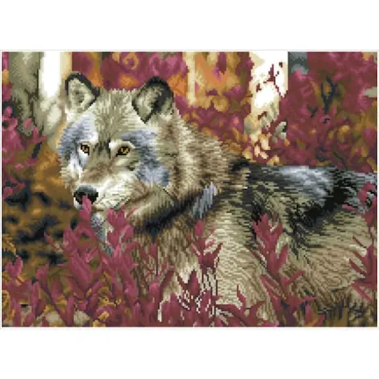 Diamond Dotz&reg; Advanced Autumn Wolf Diamond Painting Kit {3}