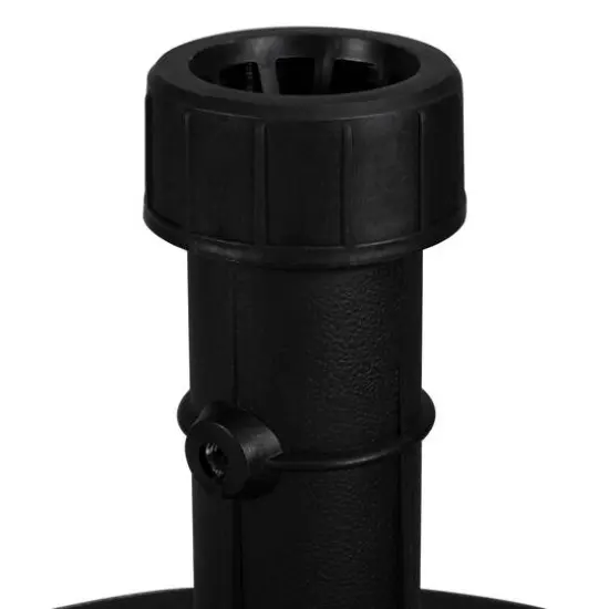 18" Black Flat Round Patio Umbrella Base  {3}
