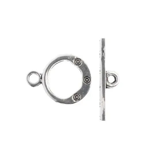 John Bead Must Have Findings 14mm Toggle Clasp, 7ct. Antique Silver {4}