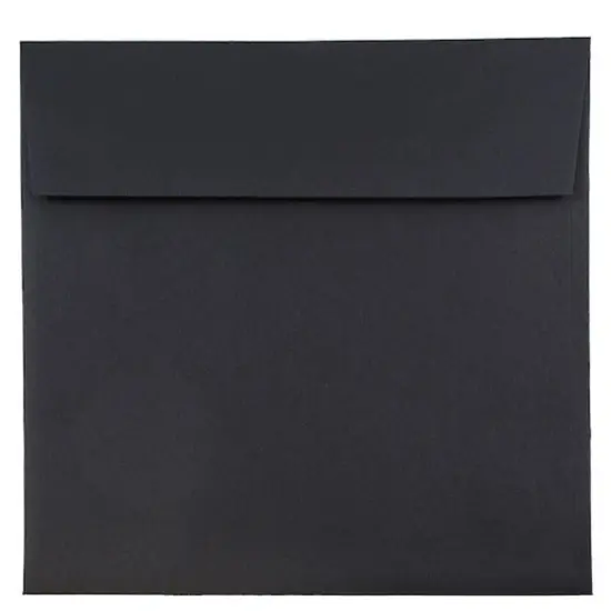 JAM Paper Black Linen Square Invitation Envelopes, 25ct. {1}