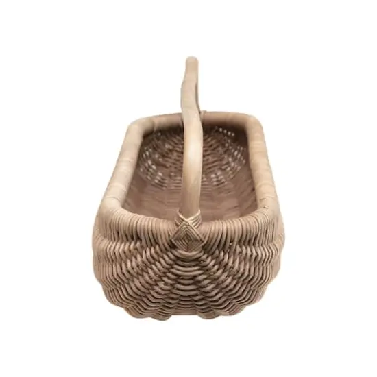 Hello Honey&reg; Natural Hand-Woven Rattan Basket with Handle {2}
