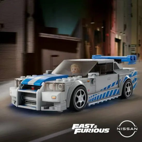 LEGO&reg; Speed Champions 2 Fast 2 Furious Nissan Skyline GT-R (R34) 76917 (319 Pieces) {5}