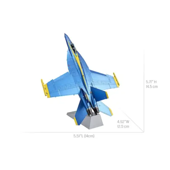 Metal Earth Premium Series ICONX 3D Metal Model Kit - Blue Angels F/A-18 Super Hornet {7}