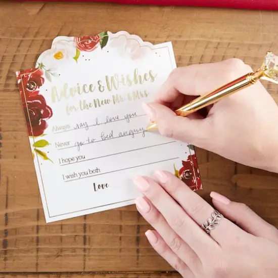 Kate Aspen&reg; Burgundy Blush Wedding Advice Cards, 50ct. {3}