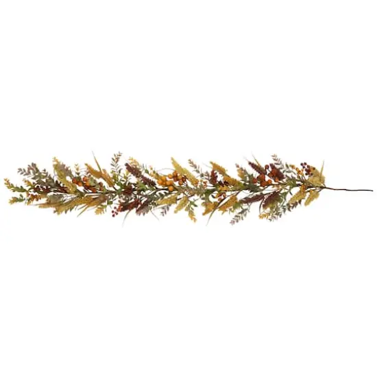 5ft. Real Touch&trade;️ Greenery & Berries Fall Harvest Garland {1}