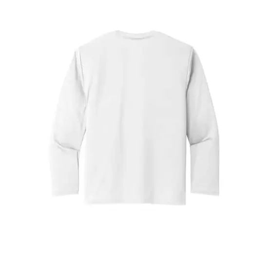Port & Company&reg; Youth Long Sleeve Performance T-Shirt White {4}