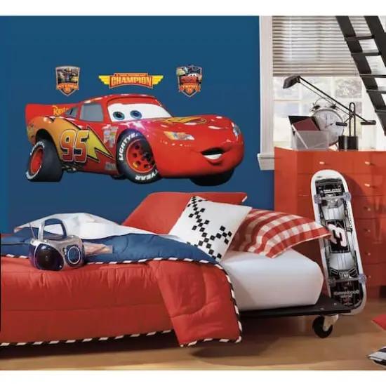 RoomMates Cars Lightning McQueen Peel & Stick Giant Decal {3}