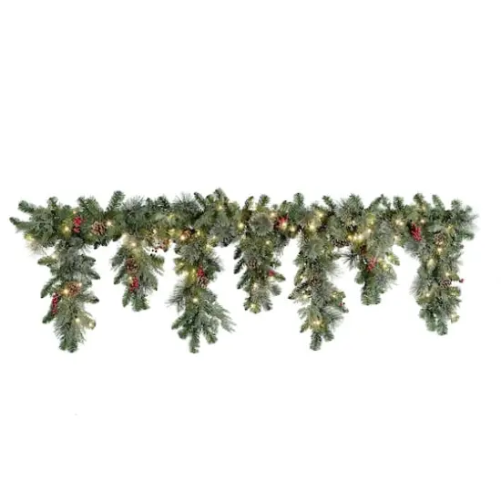 Haute D&eacute;cor 6ft. Classic Cascading Mantle Swag Garland {1}