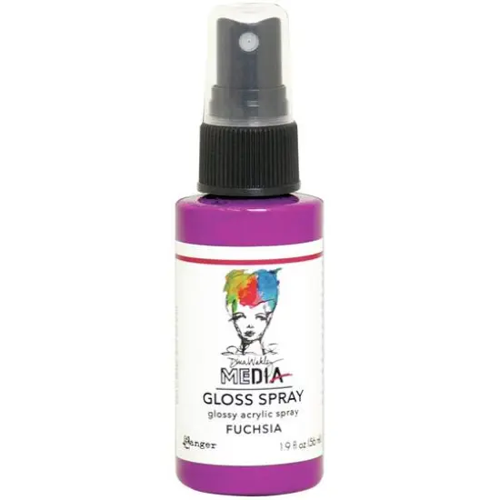 Dina Wakley Media Gloss Spray Fuchsia {1}