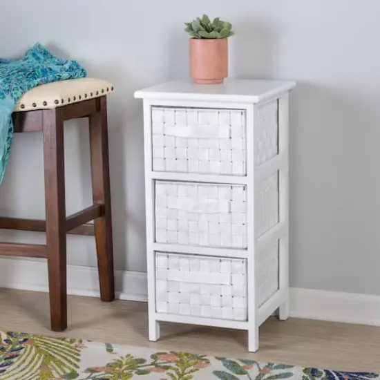 Honey Can Do 25" Small White Storage Cabinet {3}