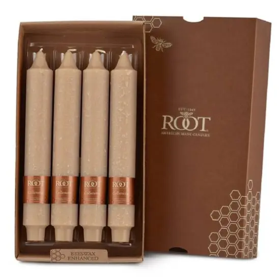 Root Candles 9" Unscented Timberline&trade; Collenette Taper Candles, 4ct. Blossom {1}