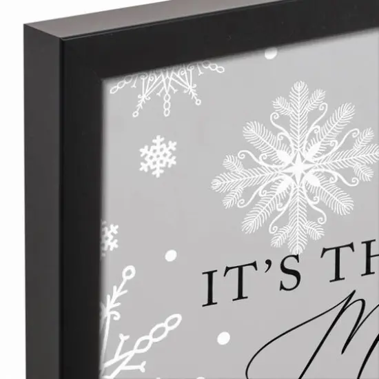 The Most Wonderful Time of the Year 13.73" x 19.73" Black Framed Canvas {5}