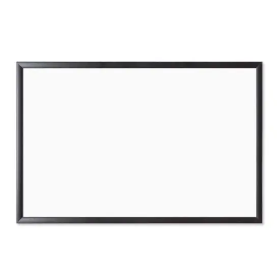 U Brands Black MDF 36" x 24" Framed Magnetic Dry Erase Board {1}